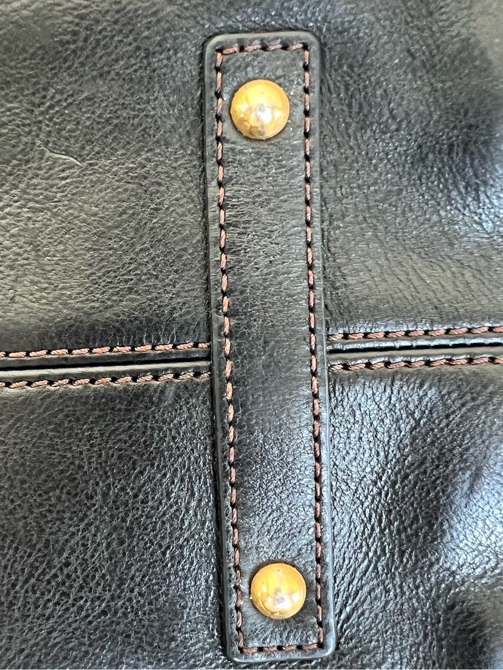 DOONEY & BOURKE Florentine Large Amelie Black Leather Logo Lock Shoulder Tote - Picture 14 of 15